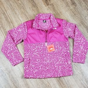 NWT Girls North Face 1/4 Zip Pink Fleece
